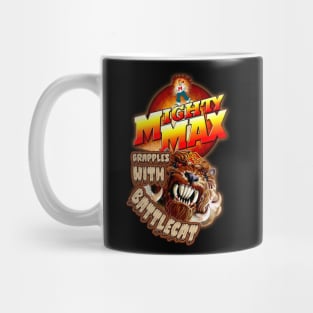 Mighty Max Grapples With Battle Cat Mug